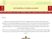 Tablet Screenshot of europeanheraldry.org